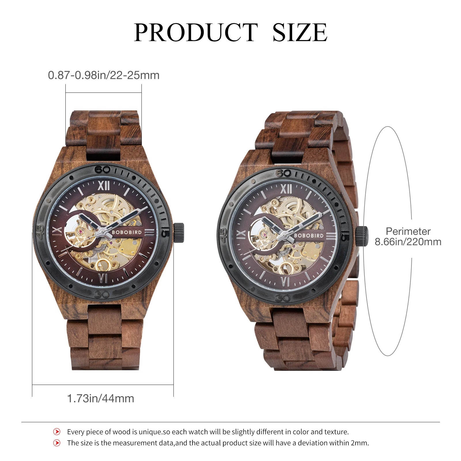 Top luxury men’s watches bobo bird mechanical wristwatch wooden relogio masculino custom father’s day gift box
