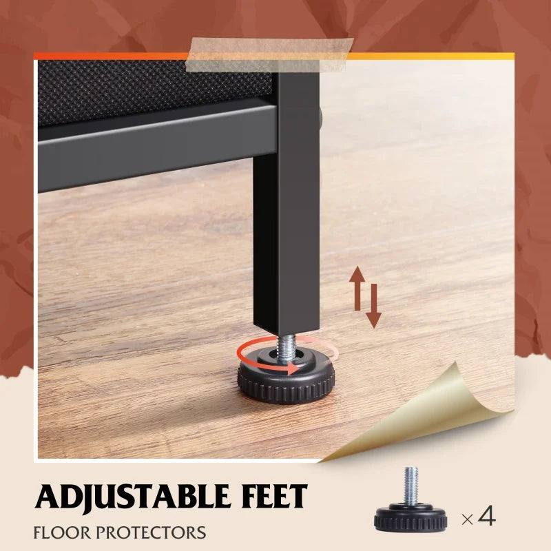 Galaxhero coffee table with storage and drawers 2 tier wood center for bedroom apartment metal legs rustic style