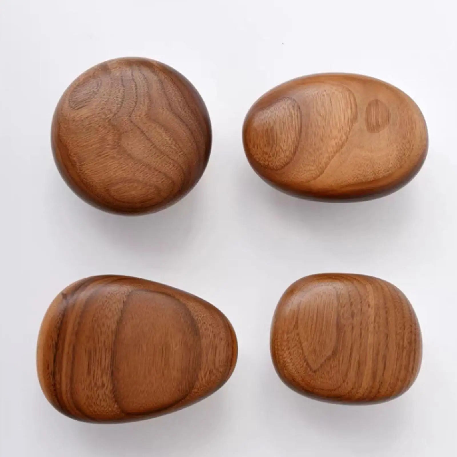 4pcs wood wall mounted coat hooks modern wooden clothes hanger decorative key towel hat scarf bathroom rack