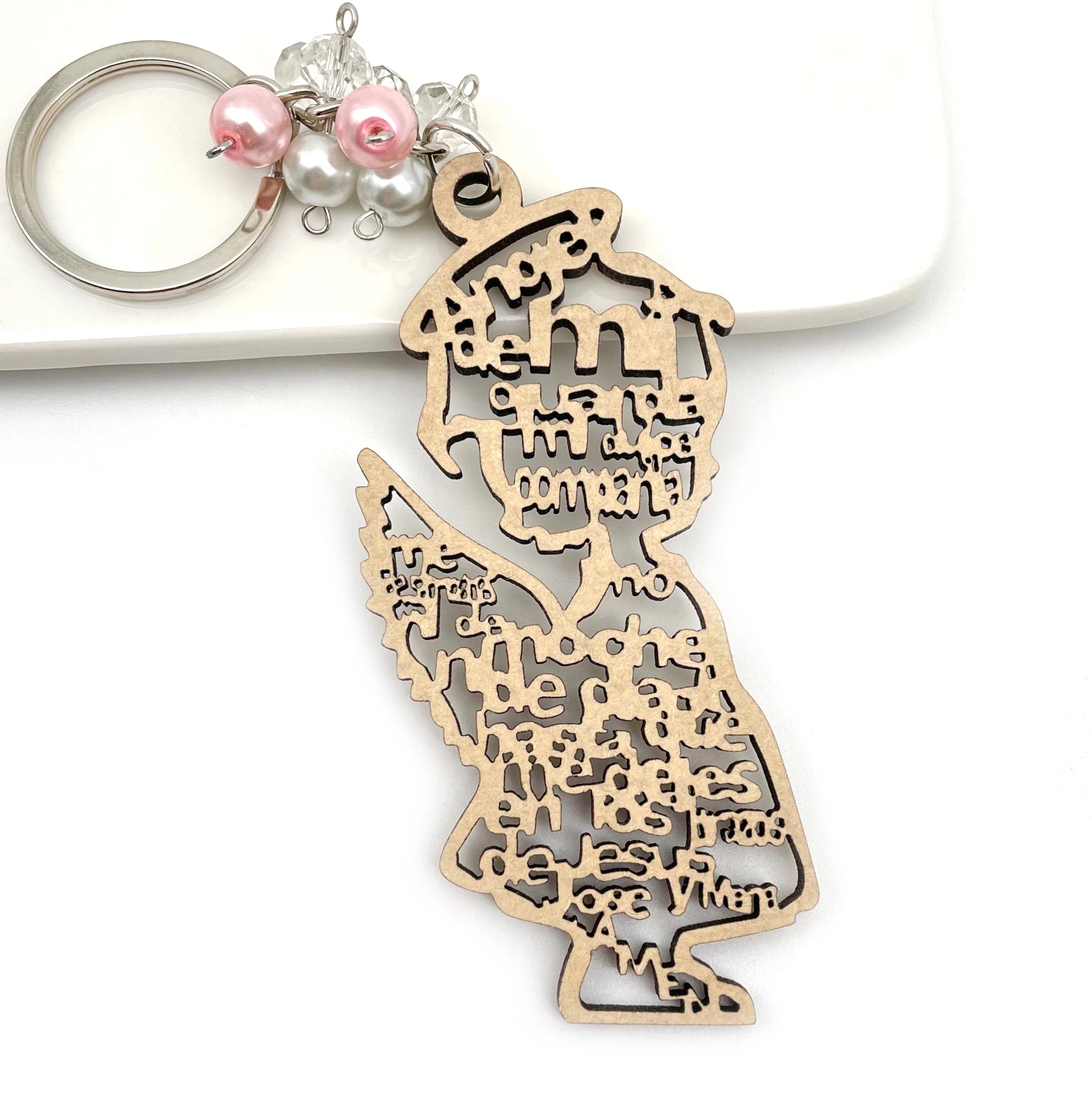 12pcs baptism angel girl wood keychain recuerdos de bautizo first communion quinceanera sweet 15 favor - united states