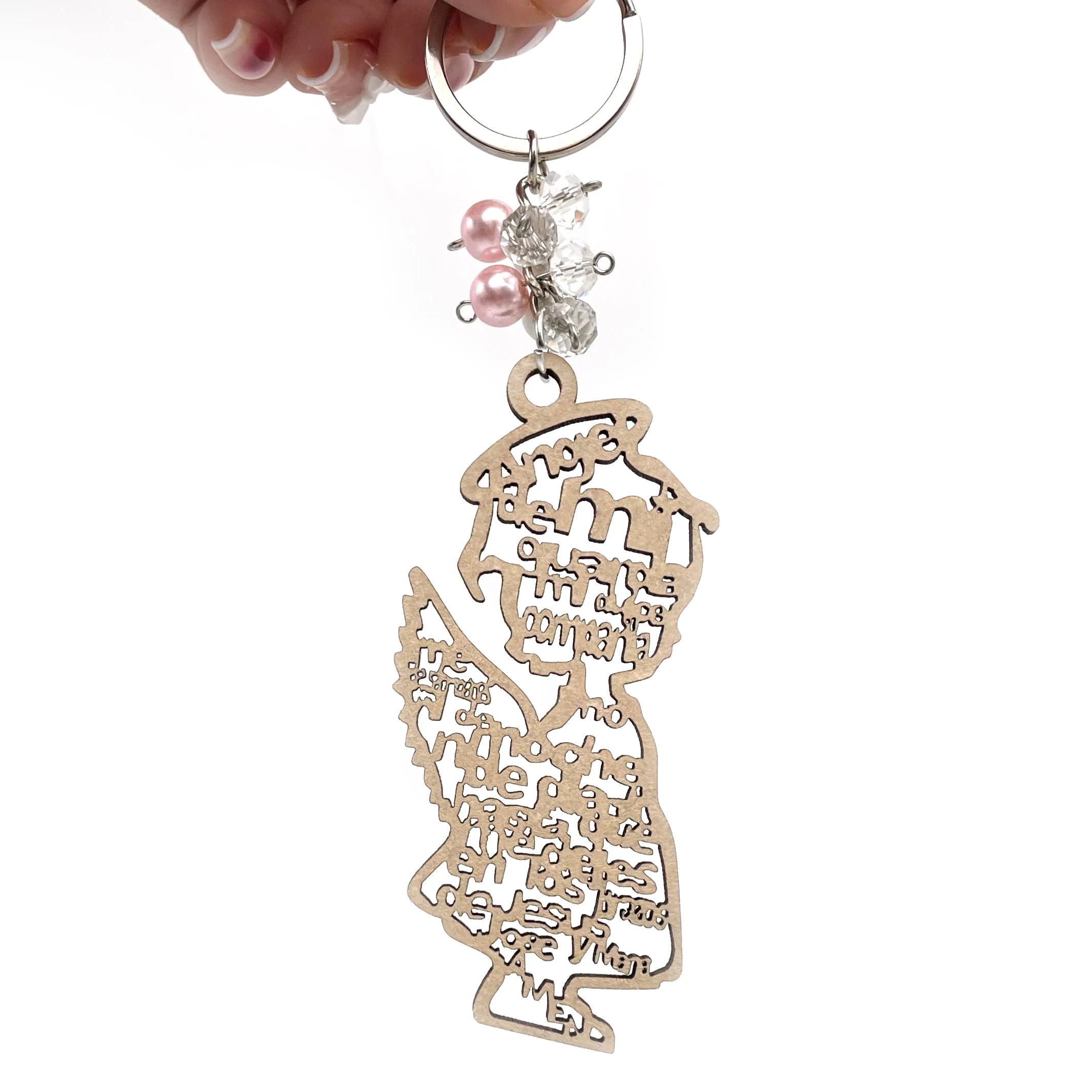 12pcs baptism angel girl wood keychain recuerdos de bautizo first communion quinceanera sweet 15 favor - united states