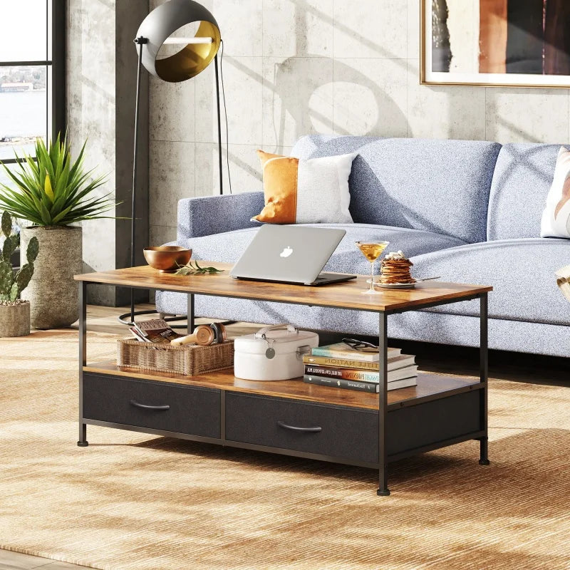 galaxhero-coffee-table-with-storage-and-drawers-2-tier-wood-center-table-for-bedroom-apartment-metal-legs-rustic-style