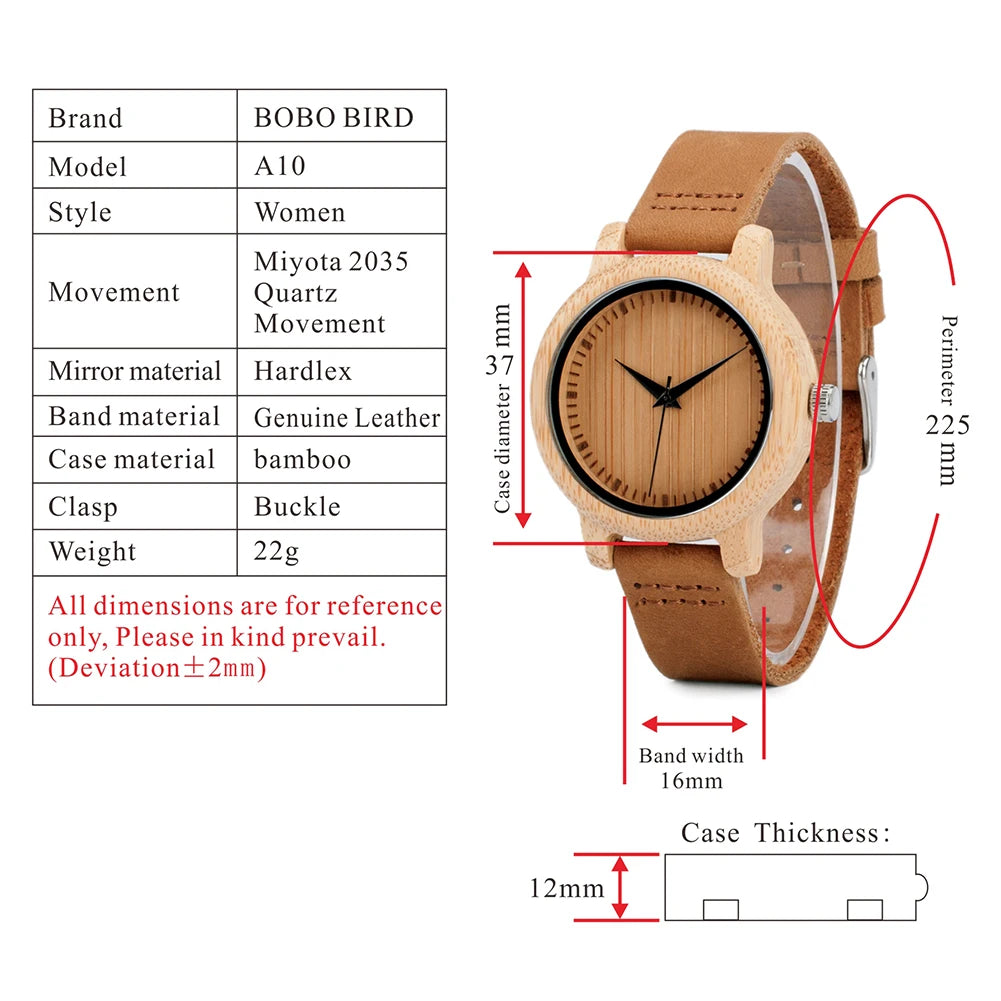 Bobo bird watch women relogio masculino quartz watches men bamboo wood couple wristwatches gifts items drop shipping