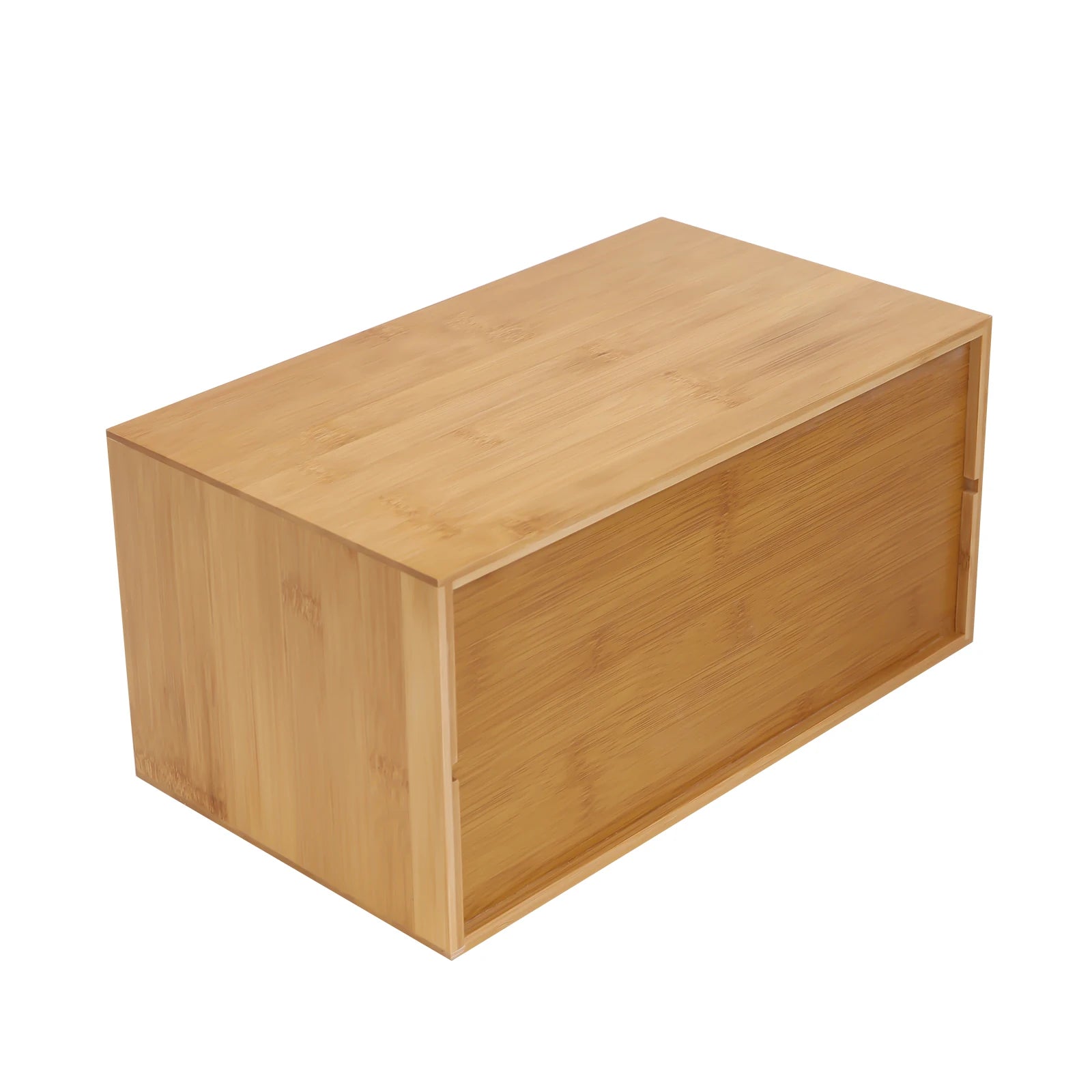 Desk organizer - mini bamboo drawer tabletop storage organization box for office home toiletries supplies no assembly