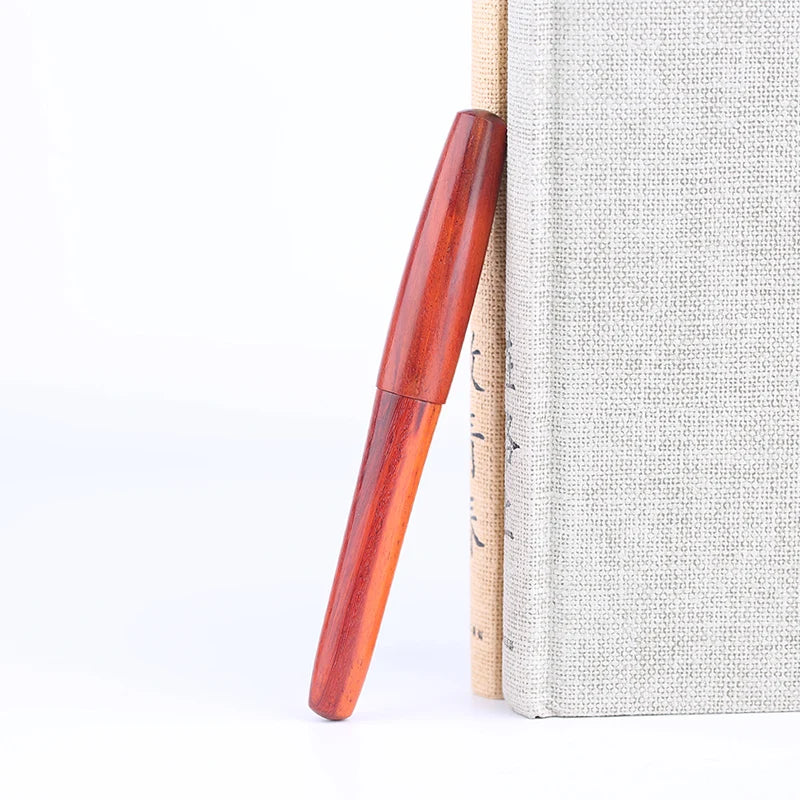 Majohn cowboy natural handmade wood fountain pen full wooden beautiful ef/f/calligraphy bent nib writing ink gift set