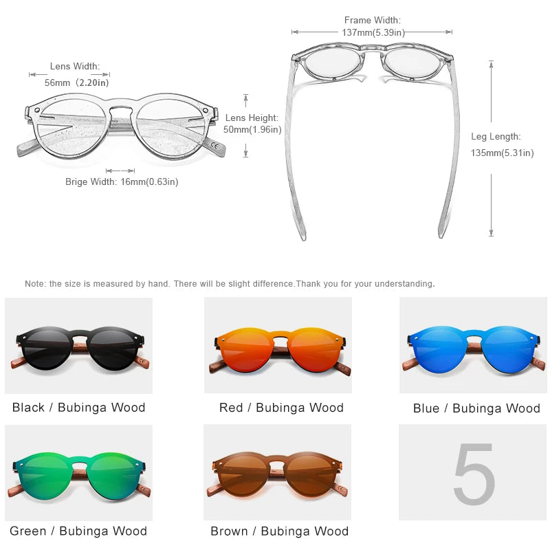 Natural wooden sunglasses kingseven bubinga men’s polarized glasses fashion sun original accessories