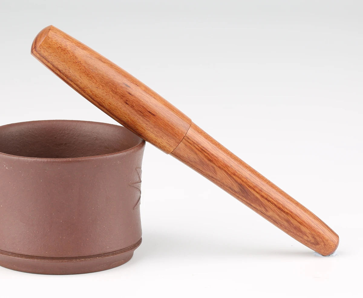 Majohn cowboy natural handmade wood fountain pen full wooden beautiful ef/f/calligraphy bent nib writing ink gift set