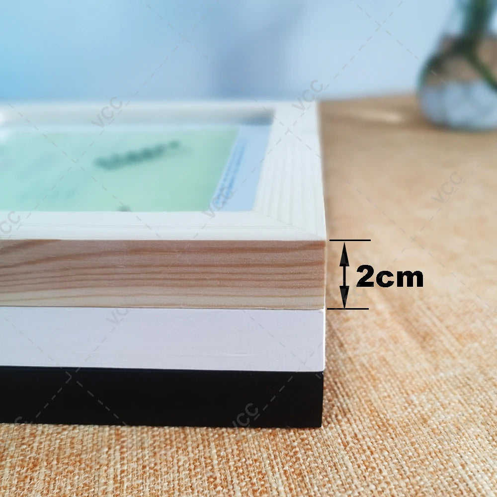 Square wooden picture frame photo decor plexiglass include poster frames for wall hanging