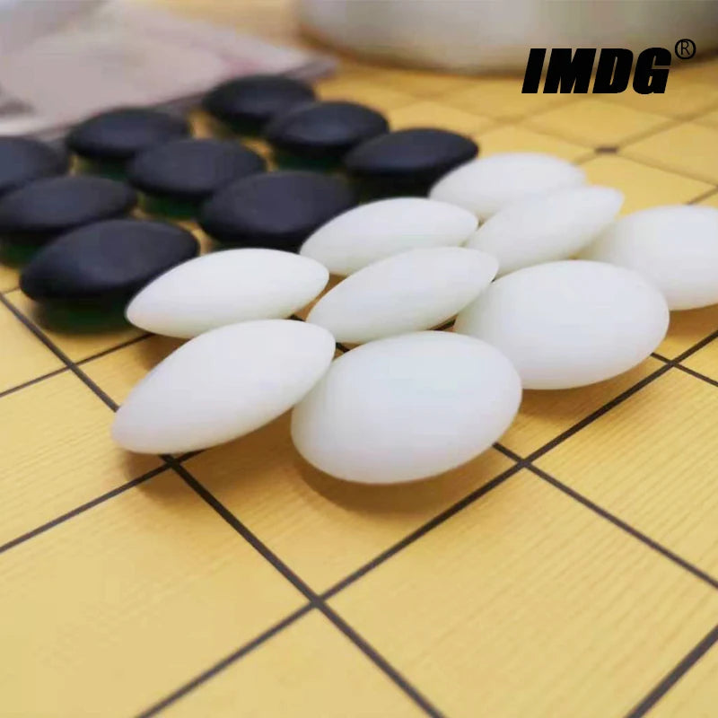 Go chess 361 stones weiqi imitation jade artificial game gobang fir beginner gifts with leather chessboard