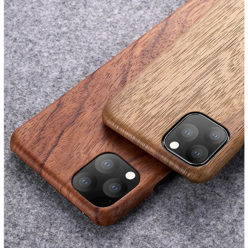 For iphone 17 16 15 14 13 12 pro max 11 mini walnut enony rosewood mahogany real wooden vintage back hard slim case