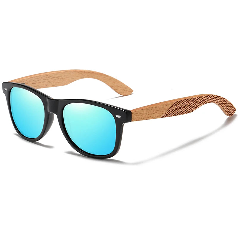 Gm natural wooden temples sunglasses fashion men square eyewear shades oculos de sol feminino brand designer s7062