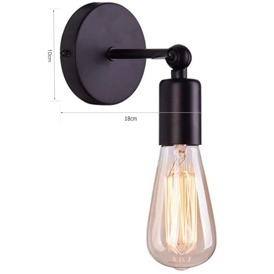 Nordic wood wall lights bedroom bedside lamp black creative modern e27 lamps suspension led home lighting sconce room