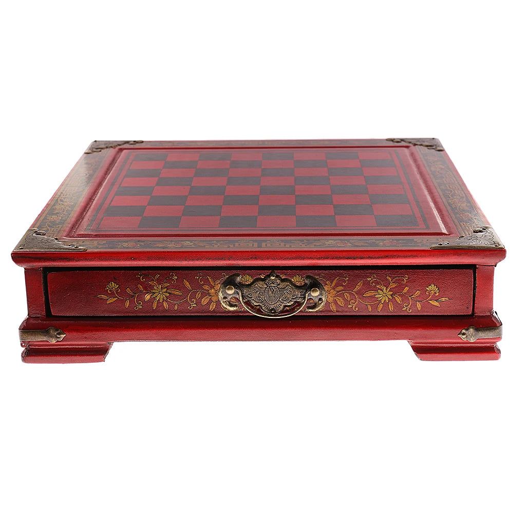 Chinese chess game 32 pieces + wooden box for leisure and entertainment