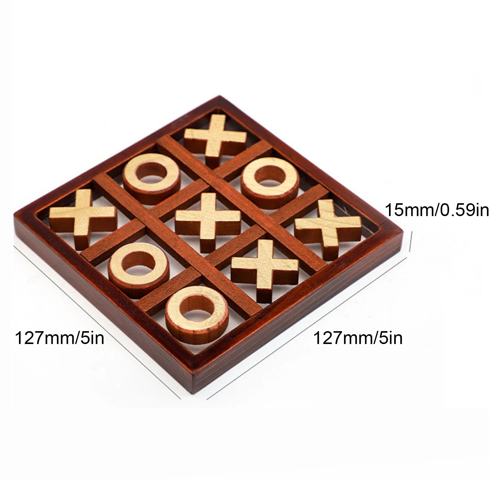 Classic board game family noughts and crosses wooden set for parties guests - a / france - tic tac toe