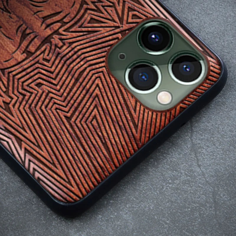 Real wood phone case for iphone 15 pro max shockproof wooden cover 11 12 13 14 xr xs 7 8 plus funda