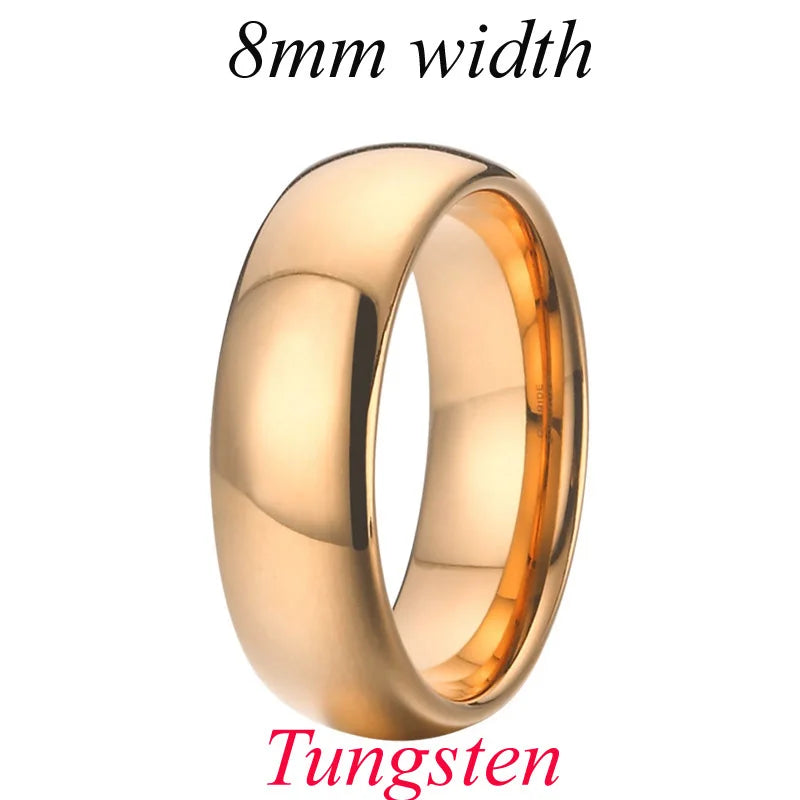 Designer high quality koa wood meteorolite 18k rose gold plated tungsten jewelry wedding band fashion rings for men