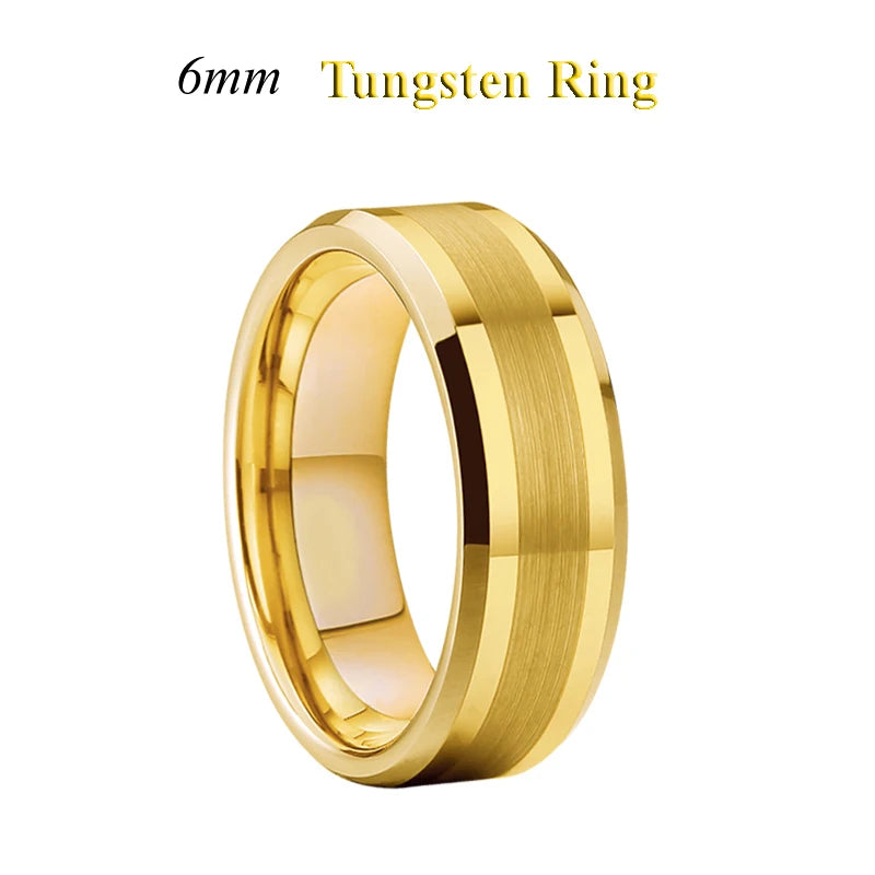 Designer high quality koa wood meteorolite 18k rose gold plated tungsten jewelry wedding band fashion rings for men