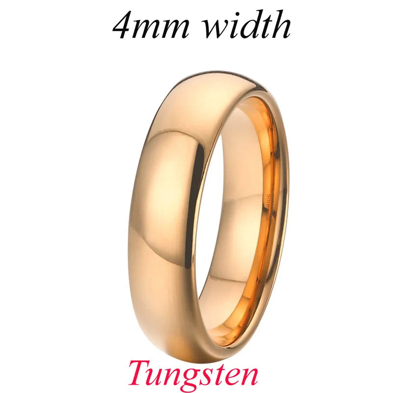 Designer high quality koa wood meteorolite 18k rose gold plated tungsten jewelry wedding band fashion rings for men