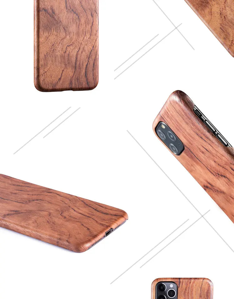 For iphone 17 16 15 14 13 12 pro max 11 mini walnut enony rosewood mahogany real wooden vintage back hard slim case
