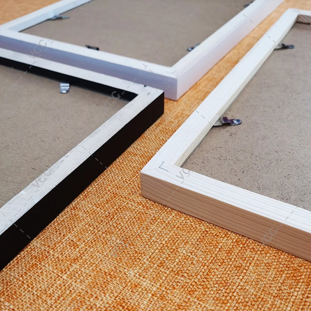 Square wooden picture frame photo decor plexiglass include poster frames for wall hanging