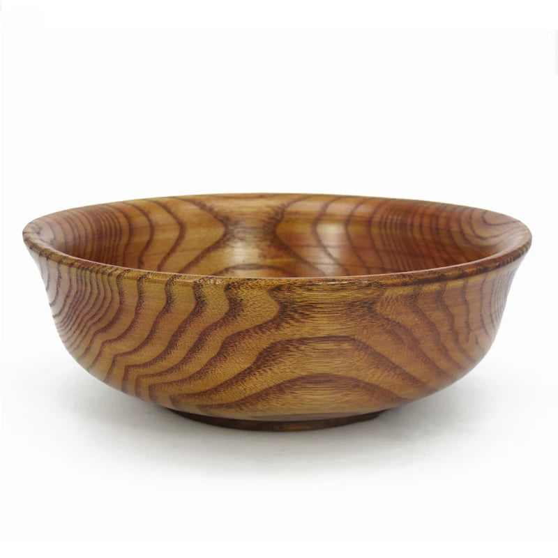 Solid wood round bowl milk tea back side kitchenware mongolian tibetan milkshake kitchen cooking utensil tool