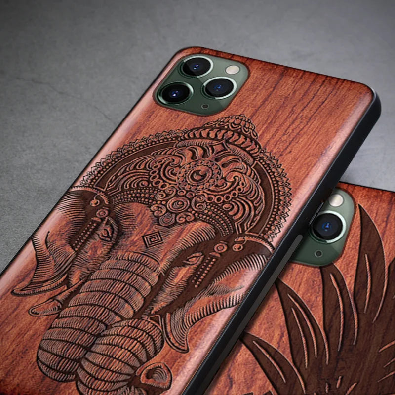 Real wood phone case for iphone 15 pro max shockproof wooden cover 11 12 13 14 xr xs 7 8 plus funda