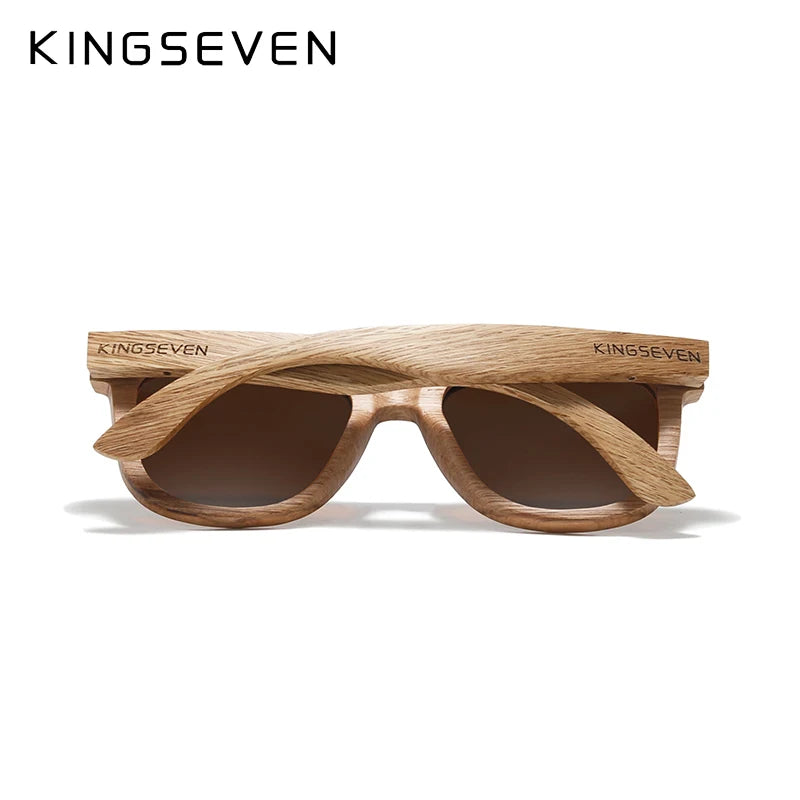 Kingseven fashion men handmade natural wooden sunglasses polarized anti-uv400 wood oculos de sol feminino eyewear