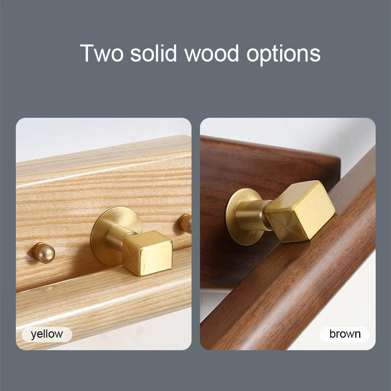 Nordic wood led wall lamp mirror light rotatable sconces indoor bathroom bedroom vanity mirror home decoration