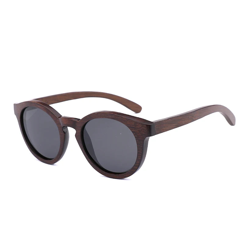 Natural bamboo wood sun shades women men 2021 eyeglasses polarized handmade fashionable suitable custom sunglasses