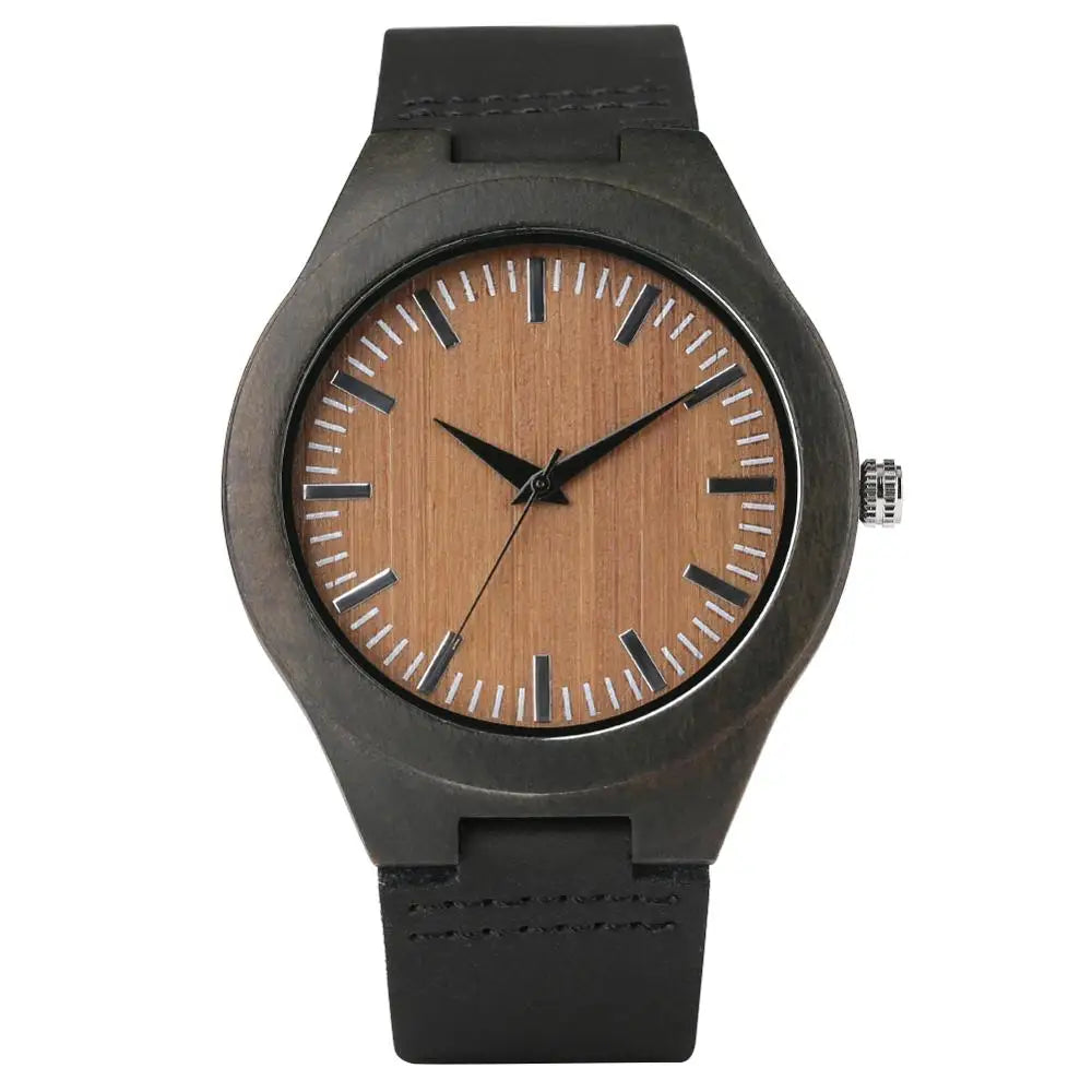Creative rectangle dial wood watch natural handmade light bamboo fashion men women casual quartz wristwatch genuine