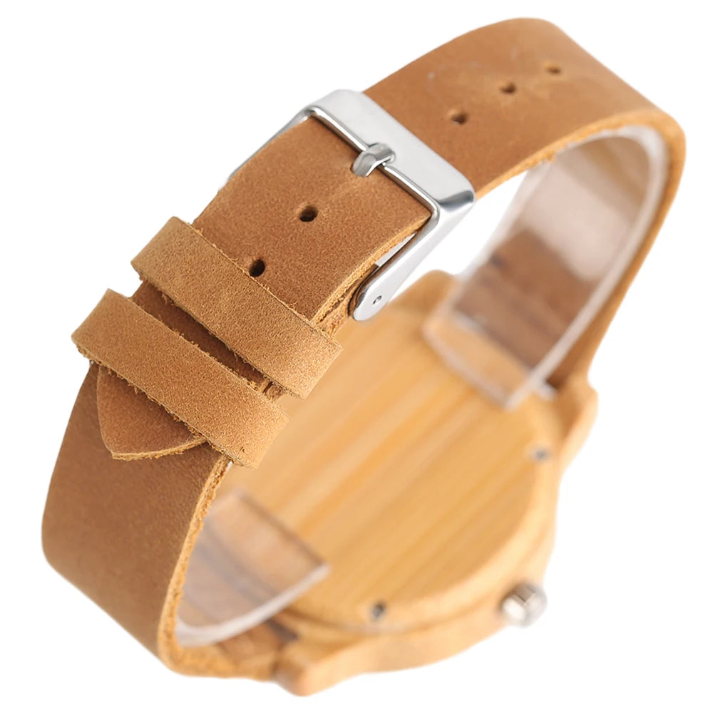 Women watches 2020 minimalist wooden quartz-watch genuine leather fashion ladies nature wood creative handmade gifts
