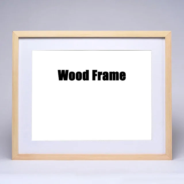 Nature wooden photo picture frame 20x30 25x30 26.5x38cm black white color for pictures wall poster - 1 / 8x12inch