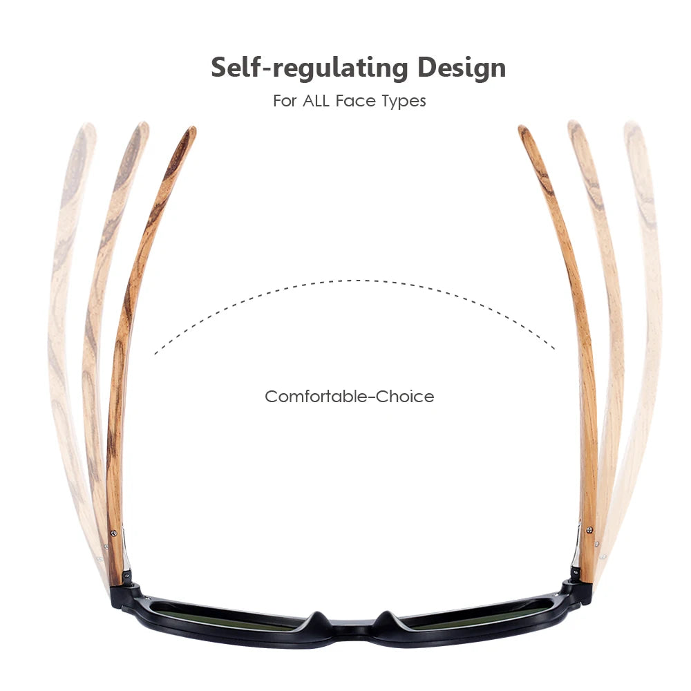 Barcur luxury vintage sun shade men wooden sunglasses uv400 protection fashion square glasses women