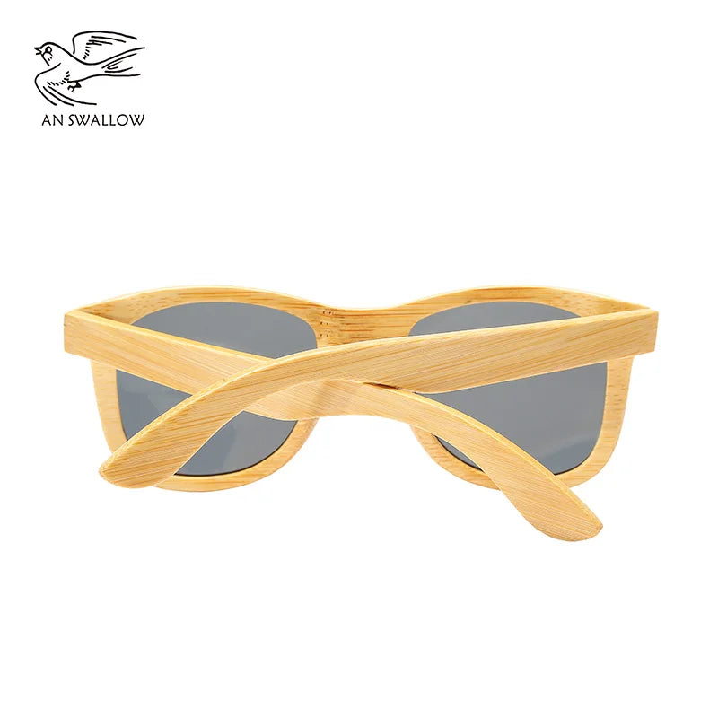 Swallow real 100% wooden sunglasses polarized bamboo uv400tac lens anti-ultraviolet and anti-glare