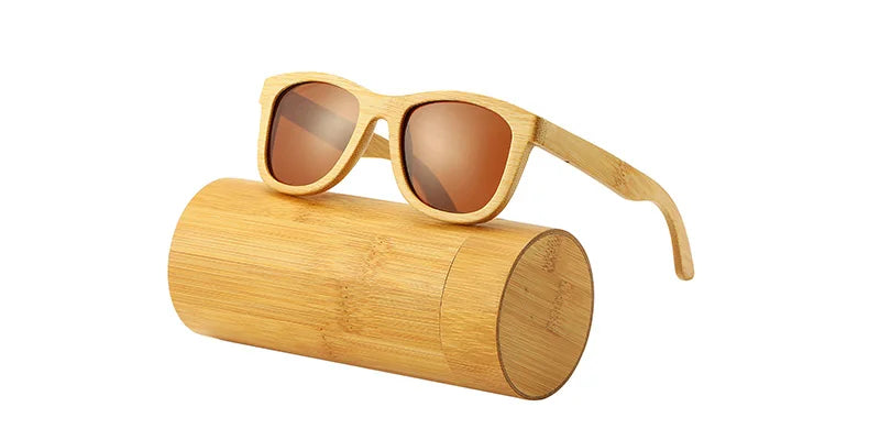Swallow real 100% wooden sunglasses polarized bamboo uv400tac lens anti-ultraviolet and anti-glare - brown