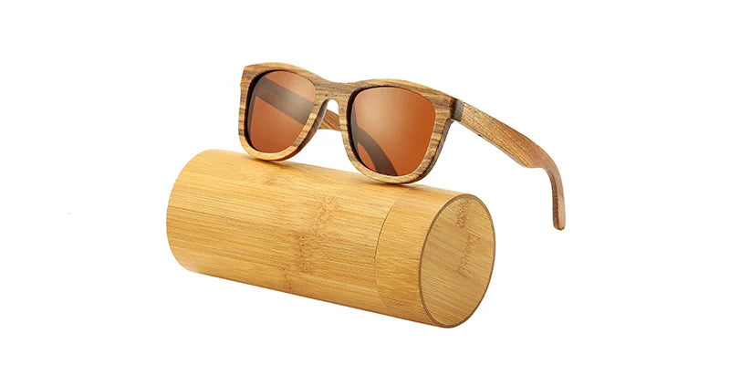 An swallow retro polarized zebra wood sunglasses uv400 luxury brand design men handmade wooden sun glasses women