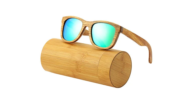 An swallow retro polarized zebra wood sunglasses uv400 luxury brand design men handmade wooden sun glasses women