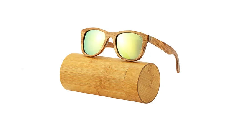 An swallow retro polarized zebra wood sunglasses uv400 luxury brand design men handmade wooden sun glasses women