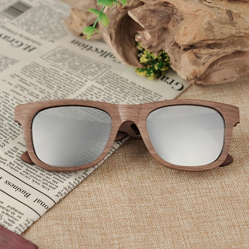 Bobo bird luxury brand wood sunglasses unisex polaroid eye wear with unique hole arms gift wooden box j-ag029
