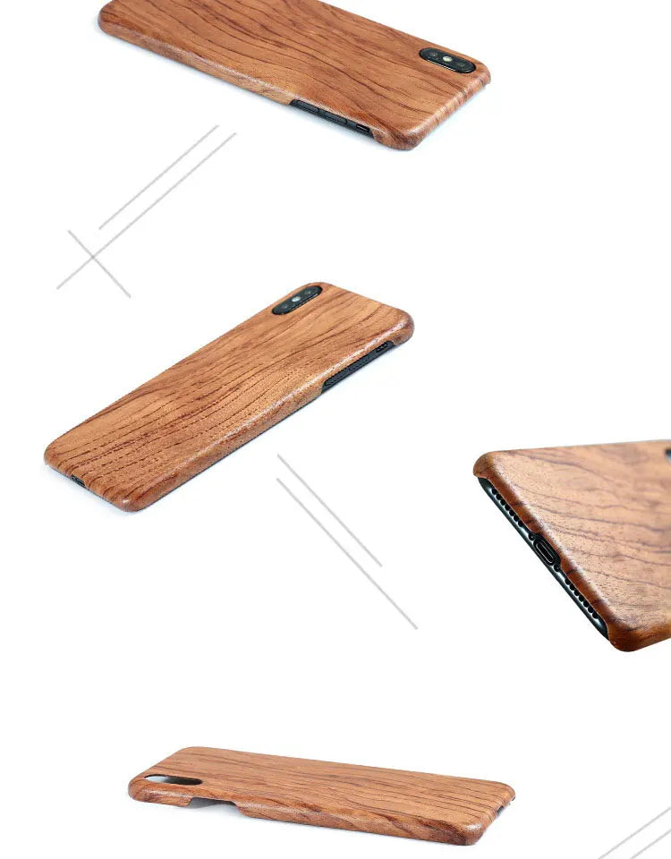 For apple iphone 14 pro 13 12 mini 11 x xs max xr walnut enony wood rosewood mahogany wooden back case cover