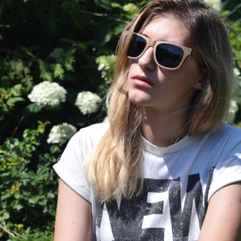 Bobo bird luxury brand wood sunglasses unisex polaroid eye wear with unique hole arms gift wooden box j-ag029