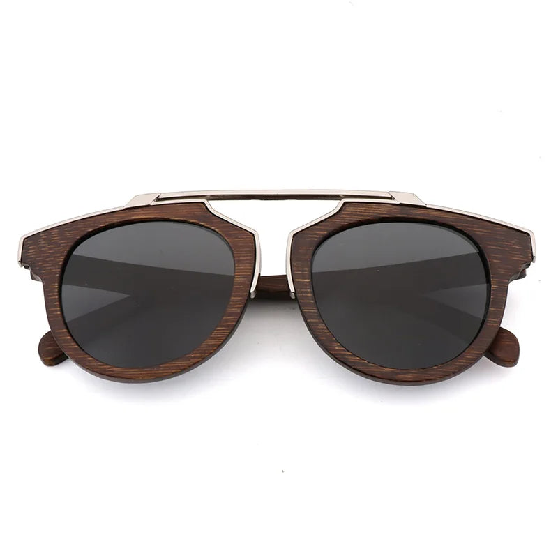 2020 high quality luxury designer sunglasses men driving sunglasses polarized uv400 bamboo wood sun glasses eyewear