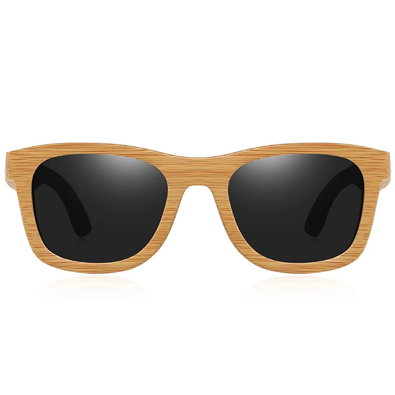 Barcur retro men sun glasses women polarized sunglasses bamboo handmade wood beach wooden oculos de sol