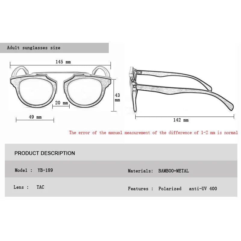 2020 high quality luxury designer sunglasses men driving sunglasses polarized uv400 bamboo wood sun glasses eyewear