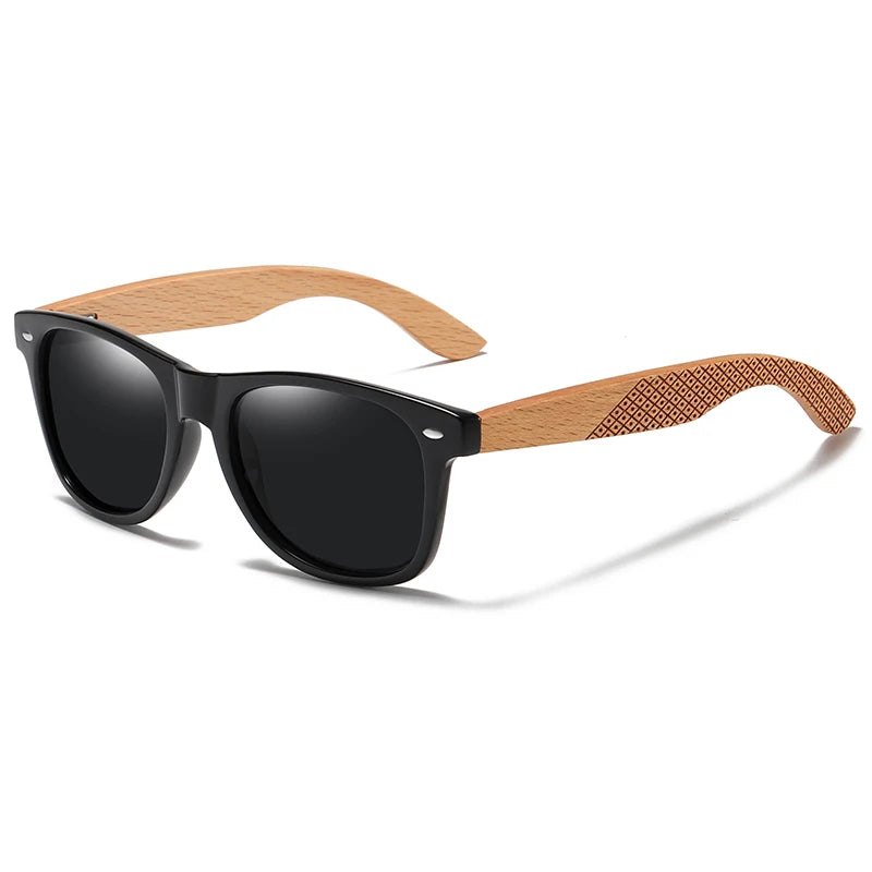 Gm natural wooden temples sunglasses fashion men square eyewear shades oculos de sol feminino brand designer s7062