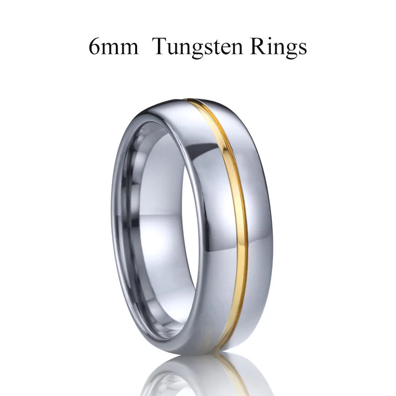 Designer high quality koa wood meteorolite 18k rose gold plated tungsten jewelry wedding band fashion rings for men