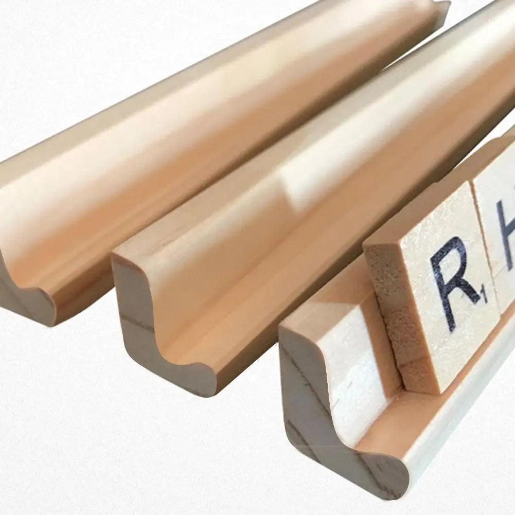 4pcs/set domino racks premium wooden trays holders for chicken foot mexican train and games - cn