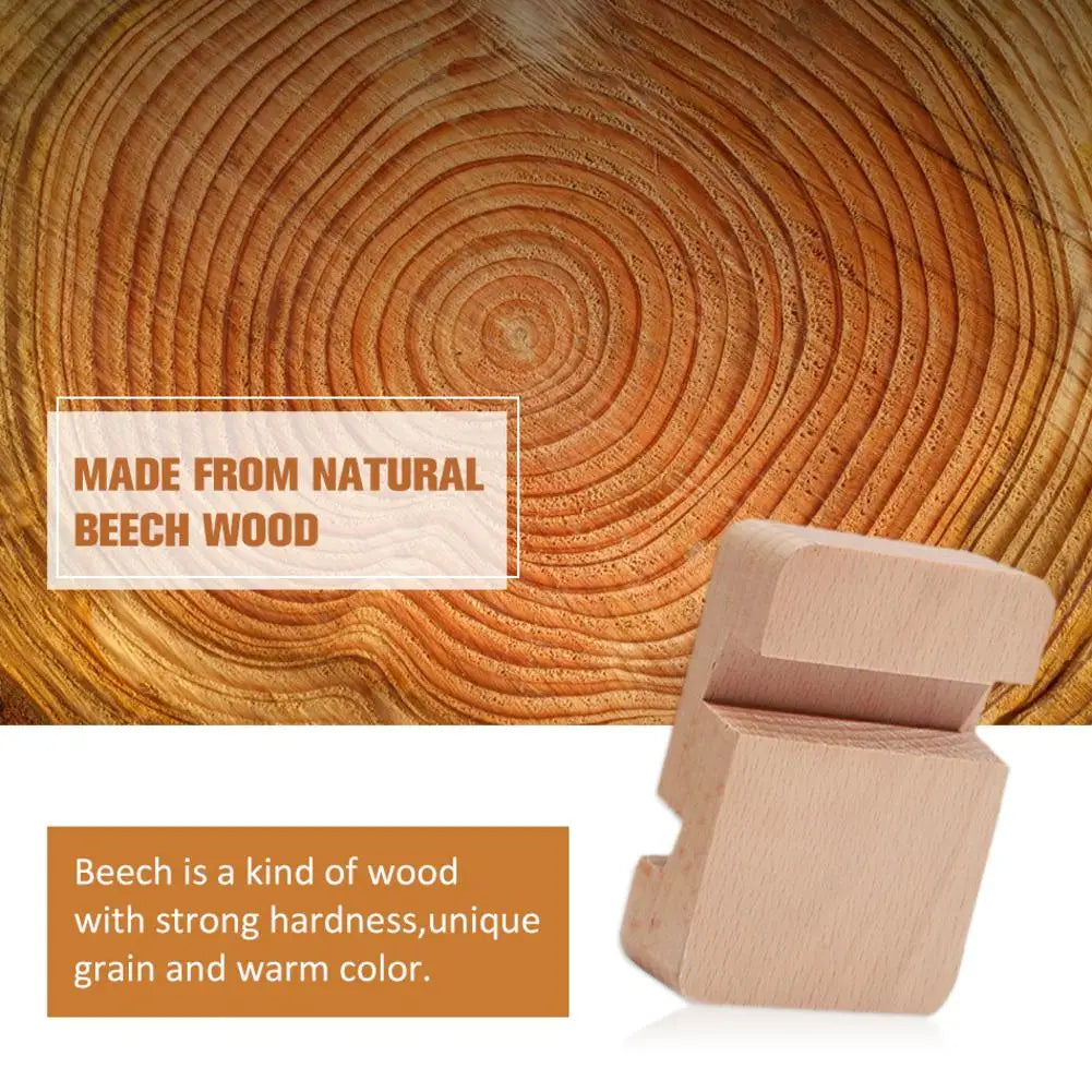 Slot wood bracket phone stand flat desktop mobile universal double simple solid