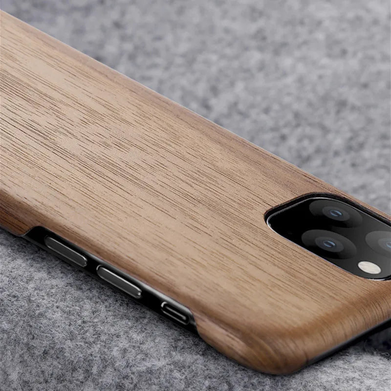 For iphone 17 16 15 14 13 12 pro max 11 mini walnut enony rosewood mahogany real wooden vintage back hard slim case