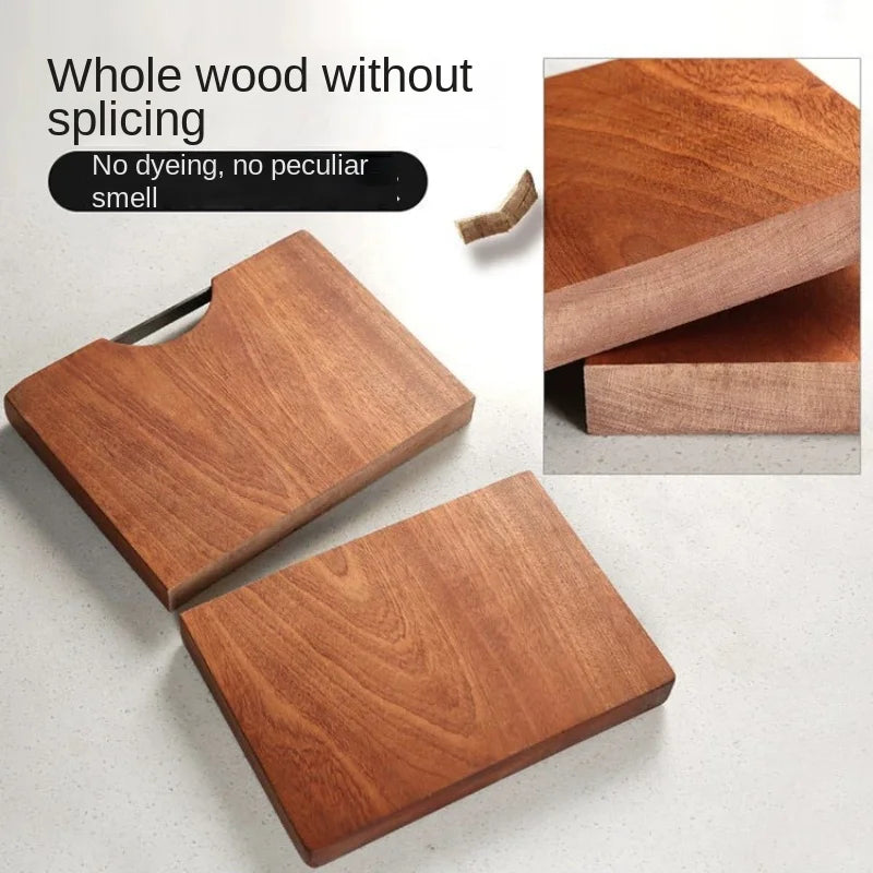 Solid wood chopping board whole cutting ebony antibacterial anti-mould household kitchen plate